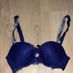Victoria's Secret Deep Blue Lace Bra